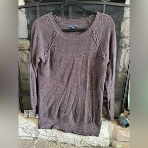 American Eagle Outfitters Brown Crew Neck Sweater
